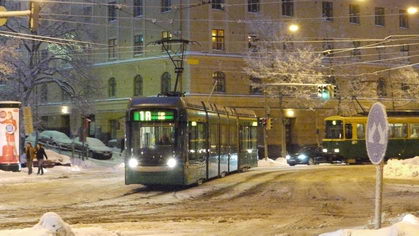 Raitiovaunut talvessa 1.2010